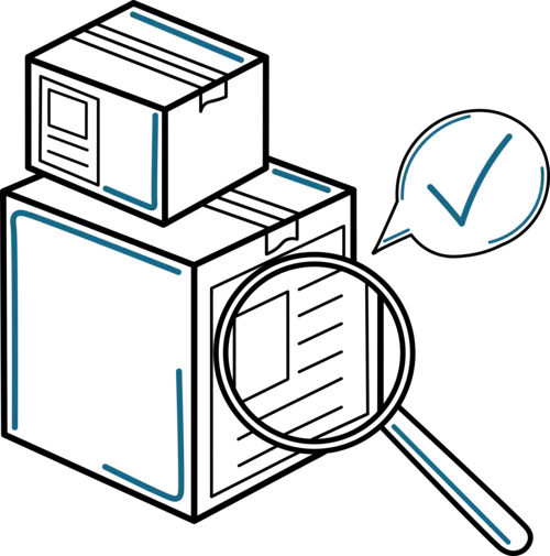 Packaging number icon